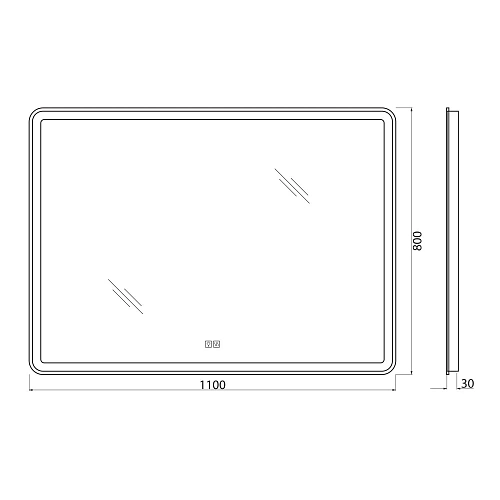 Зеркало BelBagno SPC-MAR-1100-800-LED-TCH-WARM 12W 220-240V 1100x30x800 с подсветкой сенсорным выключателем и подогревом Зеркало BelBagno SPC-MAR-1100-800-LED-TCH-WARM 12W 220-240V 1100x30x800 с подсветкой сенсорным выключателем и подогревом