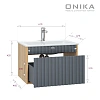 Тумба под раковину Onika Дайлер 60 см 106151 подвесная графит/дуб сонома (для Бергамо Нова 60) Тумба под раковину Onika Дайлер 60 см 106151 подвесная графит/дуб сонома (для Бергамо Нова 60)