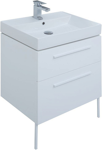 Тумба под раковину Aquanet Nova 60 белый (2 ящика) 00242279 Тумба под раковину Aquanet Nova 60 белый (2 ящика) 00242279