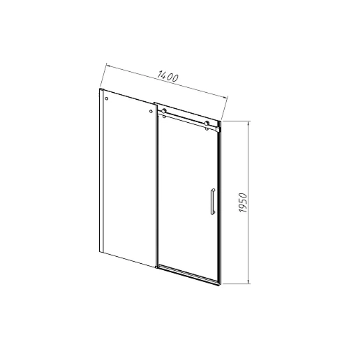Душевая дверь Vincea Como-N VDS-4CN140CGB, 1400, черный, стекло тонированное Душевая дверь Vincea Como-N VDS-4CN140CGB, 1400, черный, стекло тонированное