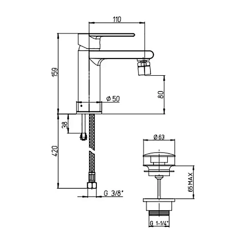 Полотенцедержатель Paini Dax-R 84CR002 400 мм. Полотенцедержатель Paini Dax-R 84CR002 400 мм.