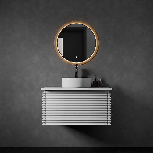 Комплект мебели ArtDecco Jacqueline 80 AJC08W34S3MF белый Комплект мебели ArtDecco Jacqueline 80 AJC08W34S3MF белый