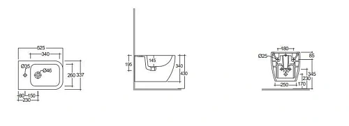 Биде подвесное Kludi RESA C 28BIW0143 Биде подвесное Kludi RESA C 28BIW0143
