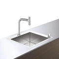 Кухонная мойка hansgrohe C71-F450-06, сталь 43201800 со смесителем Кухонная мойка hansgrohe C71-F450-06, сталь 43201800 со смесителем