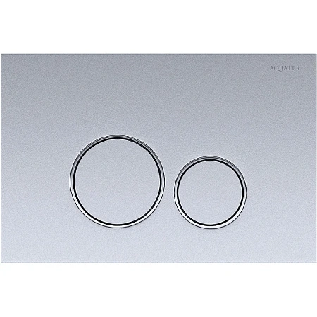 Клавиша смыва Aquatek Хром матовая ободок хром (клавиши круглые) KDI-0000019 Клавиша смыва Aquatek Хром матовая ободок хром (клавиши круглые) KDI-0000019