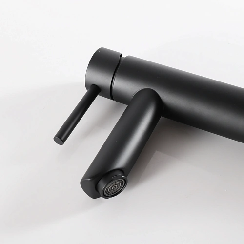 Смеситель для раковины Gid Berlin SS080-BM-K SS080BMK черный матовый Смеситель для раковины Gid Berlin SS080-BM-K SS080BMK черный матовый