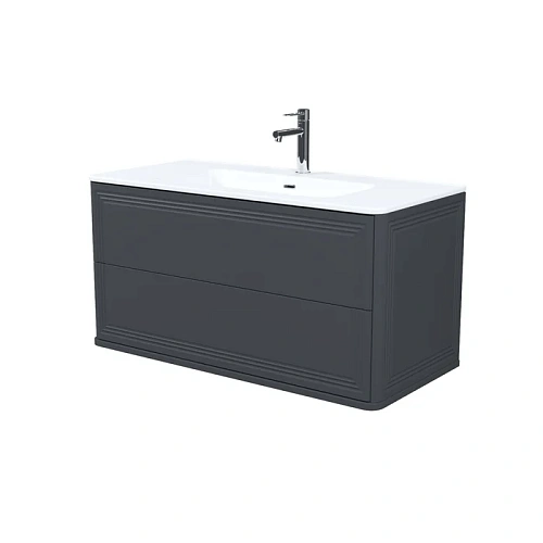 Тумба с раковиной IDDIS Oxford Neo (OXN10D0i95K) подвесная, 100 см, темно-серый Тумба с раковиной IDDIS Oxford Neo (OXN10D0i95K) подвесная, 100 см, темно-серый