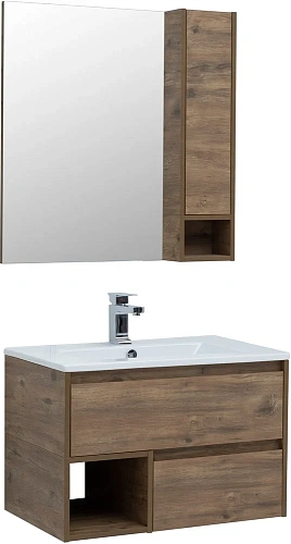 Комплект мебели STWORKI Карлстад 75 дуб рустикальный, в стиле лофт, под дерево, российская (гарнитур 418890 Комплект мебели STWORKI Карлстад 75 дуб рустикальный, в стиле лофт, под дерево, российская (гарнитур 418890