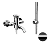Смеситель для ванны Remer Element ET02CFP, черный брашированный хром