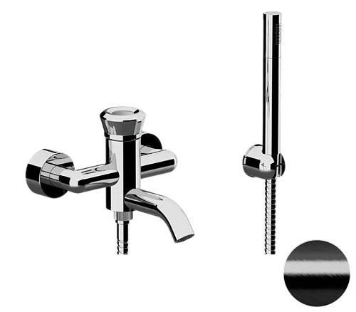 Смеситель для ванны Remer Element ET02CFP, черный брашированный хром Смеситель для ванны Remer Element ET02CFP, черный брашированный хром