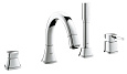 Смеситель на борт ванны GROHE Grandera с душевым гарнитуром (на бортик ванны), хром (19936000) Смеситель на борт ванны GROHE Grandera с душевым гарнитуром (на бортик ванны), хром (19936000)