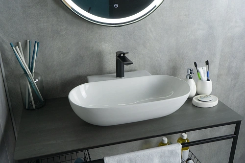 Раковина Gid N9234 51133 накладная белая 56x39x12.5 Раковина Gid N9234 51133 накладная белая 56x39x12.5