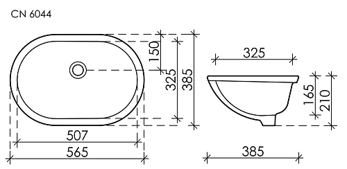 Раковина Ceramica Nova ELEMENT CN6044 Раковина Ceramica Nova ELEMENT CN6044
