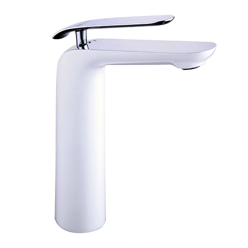 Смеситель для раковины Lemark Melange LM4909CW, хром/белый Смеситель для раковины Lemark Melange LM4909CW, хром/белый