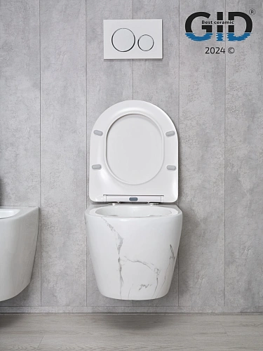 Унитаз подвесной Gid Ws2198 (СС) 62228Y под камень глянцевый 49x36x35.5 с крышкой микролифт Унитаз подвесной Gid Ws2198 (СС) 62228Y под камень глянцевый 49x36x35.5 с крышкой микролифт