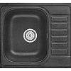 Кухонная мойка Granula 5801, ЧЁРНЫЙ, кварц 575х495 Кухонная мойка Granula 5801, ЧЁРНЫЙ, кварц 575х495