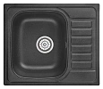Кухонная мойка Granula 5801, ЧЁРНЫЙ, кварц 575х495 Кухонная мойка Granula 5801, ЧЁРНЫЙ, кварц 575х495