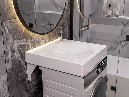 Раковина DIWO Сочи SRnS600 60 на стиральную машину 593374 Раковина DIWO Сочи SRnS600 60 на стиральную машину 593374