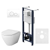 Комплект инсталляции AM.PM Spirit V2.0 IS49001.701700 с унитазом, сиденьем микролифт и клавишей Комплект инсталляции AM.PM Spirit V2.0 IS49001.701700 с унитазом, сиденьем микролифт и клавишей