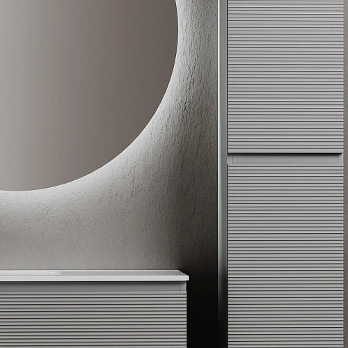 Тумба под раковину Sancos Folk FL100LES левая 995х445х500 Ergraut soft, подвесная Тумба под раковину Sancos Folk FL100LES левая 995х445х500 Ergraut soft, подвесная