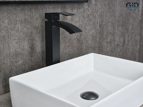 Смеситель для раковины Gid Victoria L120-BM-D L120BMD черный матовый Смеситель для раковины Gid Victoria L120-BM-D L120BMD черный матовый