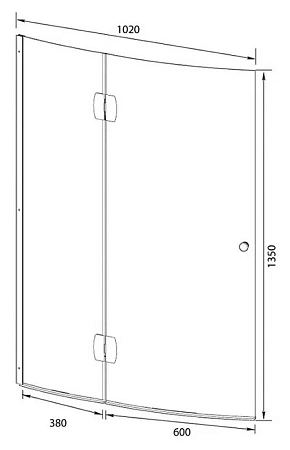Шторка на ванну Aquanet AQ2 L, узорчатое стекло 00174159 Шторка на ванну Aquanet AQ2 L, узорчатое стекло 00174159
