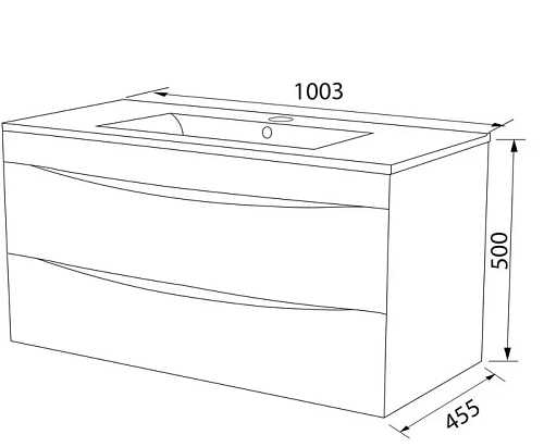 Тумба с раковиной IDDIS Cloud 100 подвесная белая (CLO10W1i95K) Тумба с раковиной IDDIS Cloud 100 подвесная белая (CLO10W1i95K)
