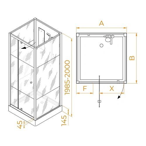 Душевая кабина RGW Andaman AN-207 900x900 мм 411320799-95 Душевая кабина RGW Andaman AN-207 900x900 мм 411320799-95