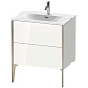 Картинка анонса товара «тумба под раковину duravit xviu xv43010b122 напольная 71 см белая/шампань»