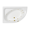 Акриловая ванна WHITECROSS Aquarella 170x110 левая &quot;LINE&quot; золото 0108.170110.100.LINE.GL