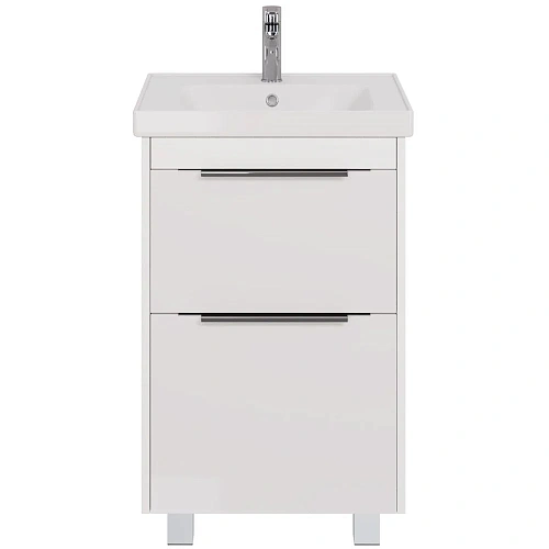 Тумба под раковину DREJA PRIME, 60 см, подвесная/напольная, 2 ящика, белый глянец 99.9300 Тумба под раковину DREJA PRIME, 60 см, подвесная/напольная, 2 ящика, белый глянец 99.9300