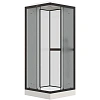 Душевая кабина Parly FQ811B 800x800 профиль черный матовый, стекло матовое (жемчужное) Душевая кабина Parly FQ811B 800x800 профиль черный матовый, стекло матовое (жемчужное)