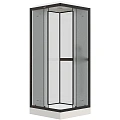 Душевая кабина Parly FQ811B 800x800 профиль черный матовый, стекло матовое (жемчужное) Душевая кабина Parly FQ811B 800x800 профиль черный матовый, стекло матовое (жемчужное)