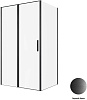 Картинка анонса товара «душевой уголок allen brau priority 120x90 3.31033.bba + 3.31045.bba черный браш»