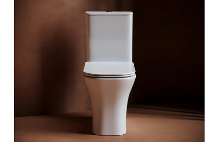 Чаша напольного унитаза Ceramica Nova ALFA Rimless CN9002-B белый с сиденьем Чаша напольного унитаза Ceramica Nova ALFA Rimless CN9002-B белый с сиденьем