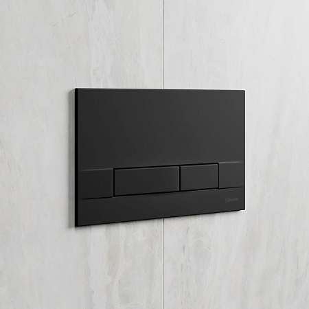 Клавиша смыва Lemark BIT механическая, черный матовый soft touch 9802006 Клавиша смыва Lemark BIT механическая, черный матовый soft touch 9802006
