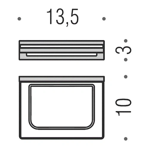 Мыльница Colombo Look B1601.CR-VAN подвесная, хром/матовое стекло Мыльница Colombo Look B1601.CR-VAN подвесная, хром/матовое стекло