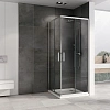 Душевой уголок ABBER Schwarzer Diamant AG020905 90x90 см универсальный, профиль хром, стекло прозрачное Душевой уголок ABBER Schwarzer Diamant AG020905 90x90 см универсальный, профиль хром, стекло прозрачное