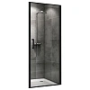 Душевая дверь ABBER Sonnenstrand AG04100B 100 см универсальная, профиль черный, стекло прозрачное