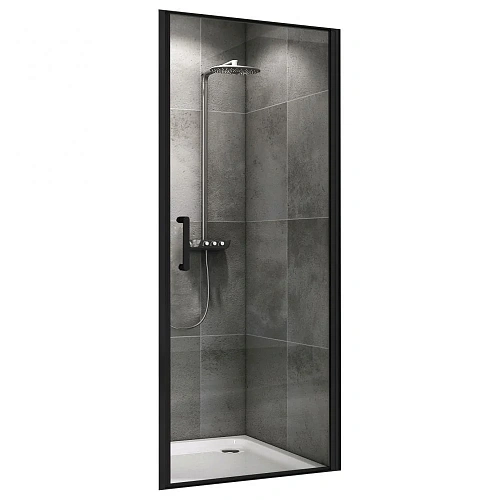 Душевая дверь ABBER Sonnenstrand AG04100B 100 см универсальная, профиль черный, стекло прозрачное Душевая дверь ABBER Sonnenstrand AG04100B 100 см универсальная, профиль черный, стекло прозрачное