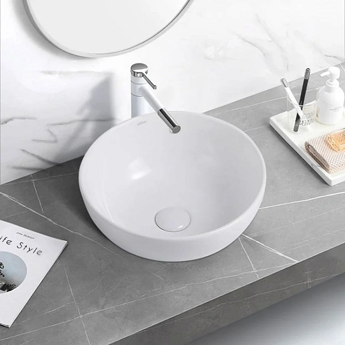 Раковина ABBER Bequem AC2105 накладная, белая Раковина ABBER Bequem AC2105 накладная, белая