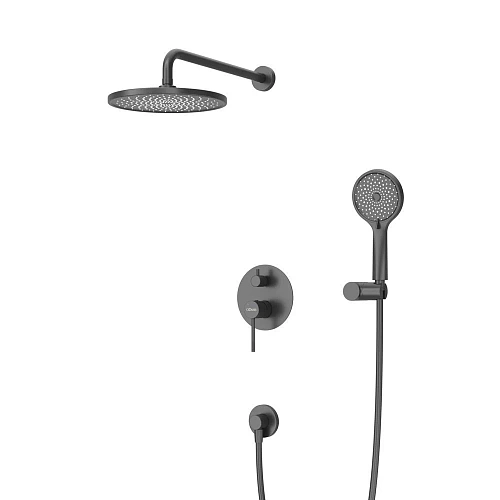 Душевая система CEZARES RELAX-DSET-NOP встраиваемая, со шлангом, с держателем, черный матовый Душевая система CEZARES RELAX-DSET-NOP встраиваемая, со шлангом, с держателем, черный матовый