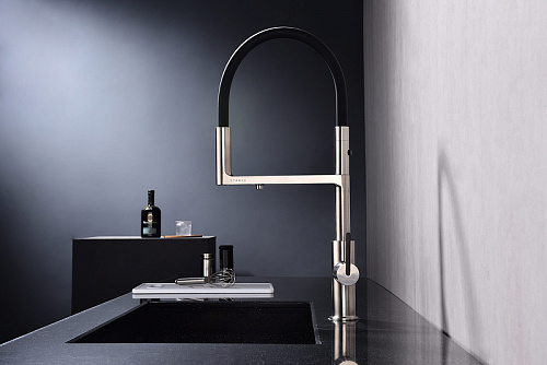 Смеситель для кухни Paulmark TORNADO брашированная сталь To213402-BS Смеситель для кухни Paulmark TORNADO брашированная сталь To213402-BS