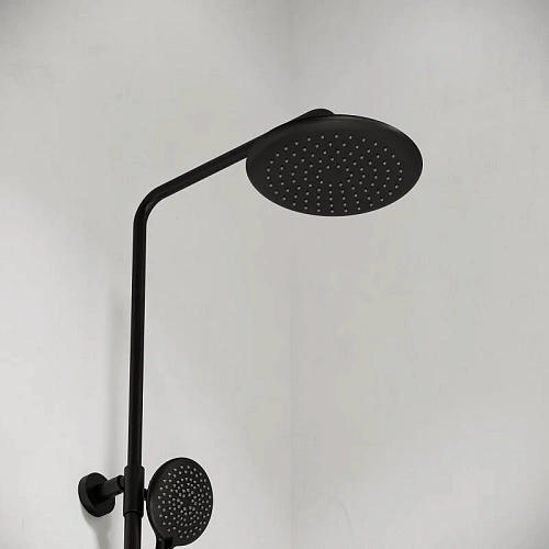 Душевая система Sancos Game SC3001LMB с изливом и термостатом Game, с регулировкой по высоте, черный матовый Душевая система Sancos Game SC3001LMB с изливом и термостатом Game, с регулировкой по высоте, черный матовый