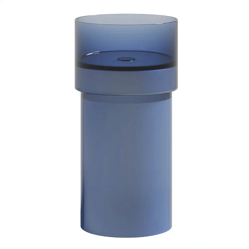 Раковина ABBER Kristall AT2701Saphir напольная, прозрачная, синяя Раковина ABBER Kristall AT2701Saphir напольная, прозрачная, синяя