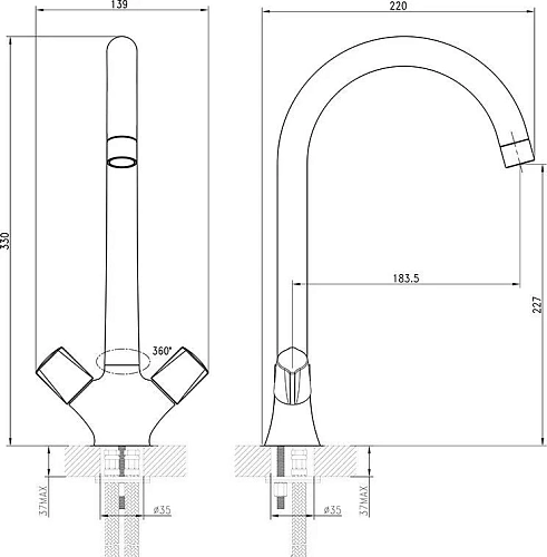 Смеситель для кухни Iddis Jam JAMSBJ0i05 Смеситель для кухни Iddis Jam JAMSBJ0i05