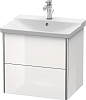 Картинка анонса товара «тумба под раковину duravit xsquare xs418002222 подвесная 61 см белая глянцевый»