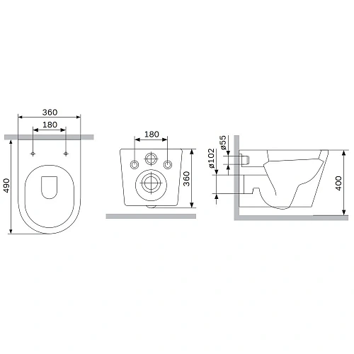 Унитаз подвесной AM.PM Sunny C85C1701SC Flashclean с сиденьем микролифт Унитаз подвесной AM.PM Sunny C85C1701SC Flashclean с сиденьем микролифт