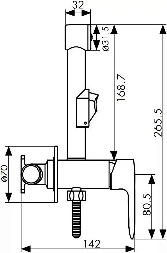 Гигиенический душ Kaiser Estilo 62188 Гигиенический душ Kaiser Estilo 62188