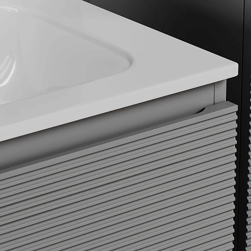 Тумба под раковину Sancos Folk FL80ES 790х445х500 Ergraut soft, подвесная Тумба под раковину Sancos Folk FL80ES 790х445х500 Ergraut soft, подвесная